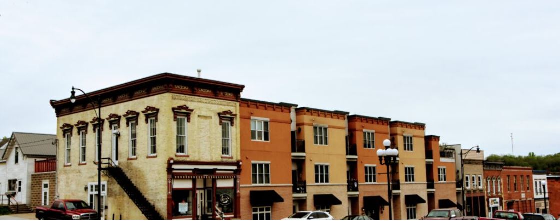 Downtown building row